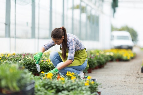 Secure landscaping payment options with protected checkout interface
