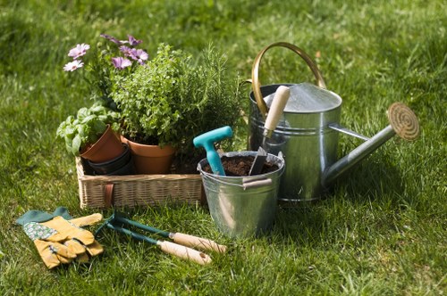 PCI-compliant landscaping payment security illustration